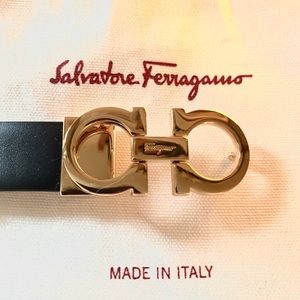 NWT Salvatore Ferragamo Reversible Gancini Belt